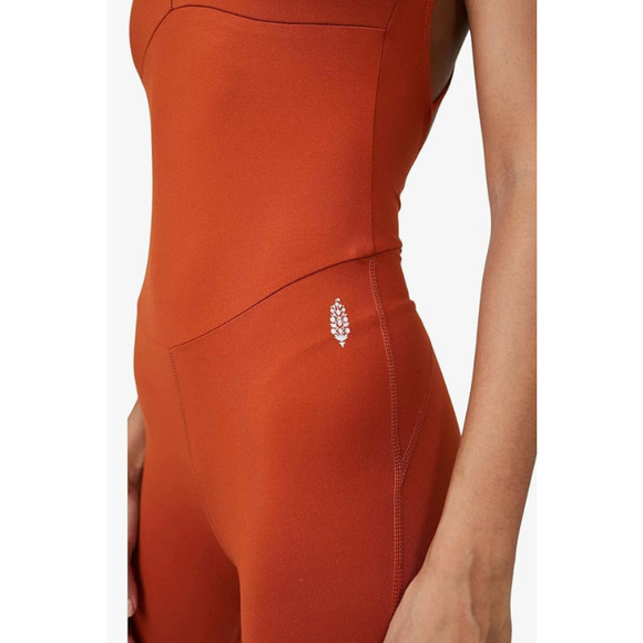 Free People Elevate Jumpsuit in Red Earth size Medium - Picture 3 of 3